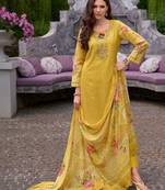Women Floral Embroidered Cotton Kurta with Trousers & Dupatta