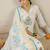 Women Floral Embroidered Regular Thread Work Pure Cotton Kurta with Trousers & With Dupatta