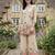 Women Floral Printed Regular Sequinned Linen Kurta with Palazzos