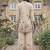 Women Floral Printed Regular Sequinned Linen Kurta with Palazzos