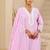 women ethnic motifs embroidered regular thread work  cotton kurta with trousers & with dupatta