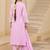women ethnic motifs embroidered regular thread work  cotton kurta with trousers & with dupatta