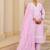 women ethnic motifs embroidered regular thread work  cotton kurta with trousers & with dupatta