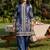 Women Paisley Printed Regular Mirror Work Silk Crepe Kurta with Palazzos