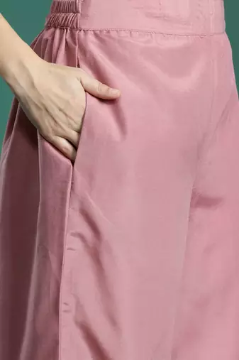 Floral Embroidered Thread Work Kurta with Trousers & With Dupatta