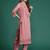 Floral Embroidered Thread Work Kurta with Trousers & With Dupatta