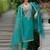 Ethnic Motifs Yoke Design Straight Kurta with Trousers & Dupatta