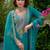 Ethnic Motifs Yoke Design Straight Kurta with Trousers & Dupatta