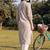 Women Striped Regular Pure Cotton Kurta with Trousers
