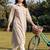 Women Striped Regular Pure Cotton Kurta with Trousers