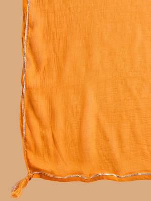 Bandhani Printed Straight Gotta Patti Kurta with Skirt & Dupatta 4