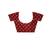 elegant maroon printed silk blend saree with white paisley print