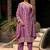 Floral Embroidered Regular Thread Work Straight Kurta with Trousers & Dupatta
