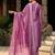 Floral Embroidered Regular Thread Work Straight Kurta with Trousers & Dupatta