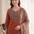 Women Ethnic Motifs Embroidered Regular Thread Work Pure Cotton Kurta with Trousers & With Dupatta