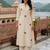 Women Floral Embroidered Regular Thread Work Pure Cotton Kurta with Palazzos