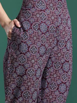Ethnic Motifs Printed Mirror Work Pure Cotton Kurta with Trousers & With Dupatta 3