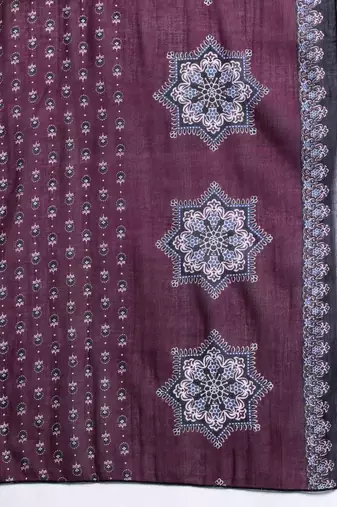 Ethnic Motifs Printed Mirror Work Pure Cotton Kurta with Trousers & With Dupatta