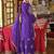 Ethnic Motifs Embroidered Chinon Beads And Stones Kurta With Palazzos & Dupatta