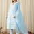 Women Ethnic Motifs Embroidered Regular Chikankari Pure Cotton Kurta with Trousers & With Dupatta