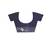 navy blue silk blend stitch saree with multicolor hand-embroidered floral pallu