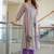 Floral Printed Notch Neck A Line Pure Cotton Kurta With Trousers