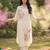 Women Floral Embroidered Regular Thread Work Kurta with Trousers