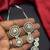 Pearl CZ Bridal Necklace Set, Silver Floral Statement Jewelry, Matching Earrings Bridesmaid Prom