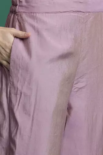 Embroidered Gotta Patti Kurta with Trousers & Dupatta