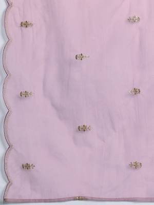 Embroidered Gotta Patti Kurta with Trousers & Dupatta 4