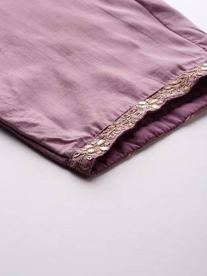 Embroidered Gotta Patti Kurta with Trousers & Dupatta 8