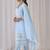 Ethnic Embroidered V-Neck Thread Work Pure Cotton Kurta with Trousers & Dupatta