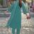 Floral Embroidered Pure Cotton Straight Kurta with Trousers & Dupatta