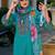Floral Embroidered Pure Cotton Straight Kurta with Trousers & Dupatta
