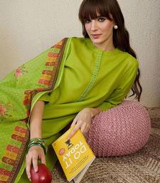 Women Ethnic Motifs Embroidered Regular Kurta, Trousers With Dupatta