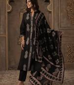 Women Ethnic Motifs Embroidered Thread Work Cotton Kurta with Trousers & Dupatta