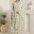 Women Floral Embroidered Thread Work Pure Cotton Kurta with Trousers & Dupatta