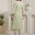 Women Floral Embroidered Thread Work Pure Cotton Kurta with Trousers & Dupatta