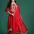 Ethnic Motifs Embroidered Kurta with Trousers & With Dupatta