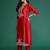 Ethnic Motifs Embroidered Kurta with Trousers & With Dupatta