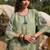 Women Floral Printed Regular Pure Cotton A-Line Kurta with Trousers