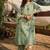 Women Floral Printed Regular Pure Cotton A-Line Kurta with Trousers
