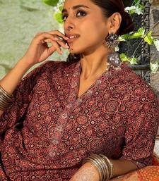 Women Printed Regular Pure Cotton Kurta with Trousers