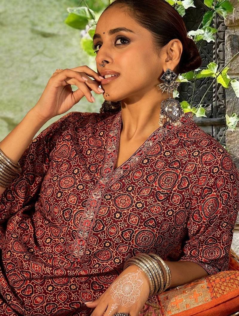 Women Printed Regular Pure Cotton Kurta with Trousers