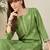 Floral Embroidered Round Neck Thread Work Straight Kurta & Trousers