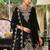 Floral Embroidered Sequinned Chinon A-Line Kurta With Palazzos & Dupatta