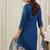 Ethnic Motifs Embroidered V-Neck Thread Work Kurta With Trousers & Dupatta