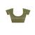 sage green silk blend saree with designer silver zari buta motifs & crystal 