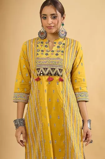 Women Ethnic Motifs Printed Regular Pure Cotton Kurta with Trousers & With Dupatta