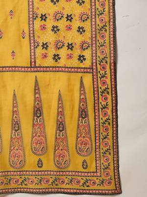 Women Ethnic Motifs Printed Regular Pure Cotton Kurta with Trousers & With Dupatta 6